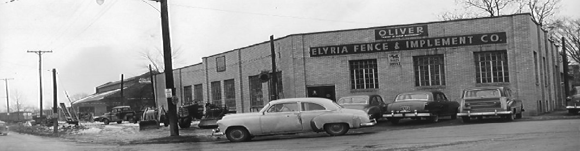 original Elyria Fence Building circa 1932
