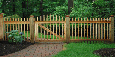 Good Neighbor Boston Picket Wood Fence By Elyria Fence