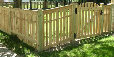 Cedar Spaced Fence by Elyria Fence