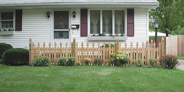 White Cedar Provincial Picket Fence by Elyria Fence Company
