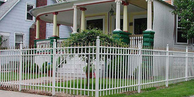 Ornamental Aluminum Fence with Spears by Elyria Fence Company