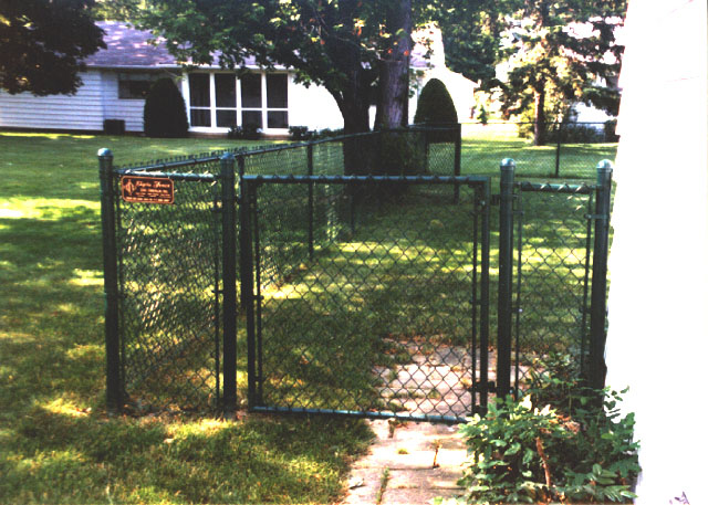 green vinyl coated fencing
