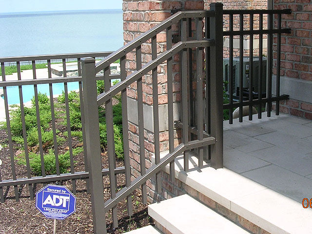 Ornamental Aluminum Porch and Stair Railing
