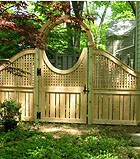 Semi-private wood fence by Elyria Fence