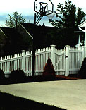 Good Neighbor White Cedar Wood Picket Fence