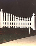 white cedar wooden picket fence by elyria fence
