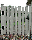 White Cedar Wood Spaced Provincial Fence by Elyria Fence