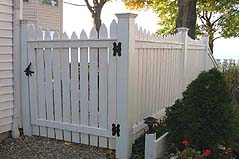 White Cedar Wood Picket Fence